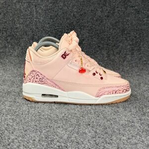 Jordan 3 Retro Shoes Women's 5.5 Valentine's Day Treat Yourself Pink Athletic